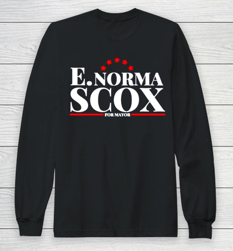 E. Norma Scox For Mayor Long Sleeve T-Shirt