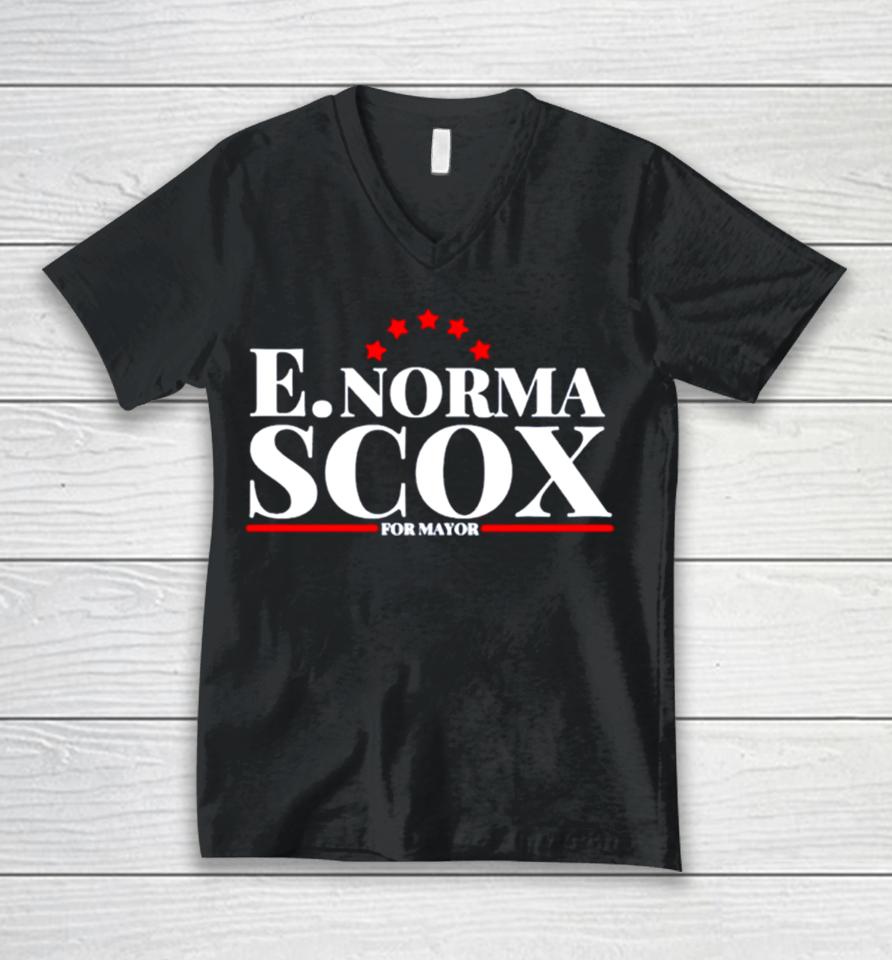E. Norma Scox For Mayor Unisex V-Neck T-Shirt