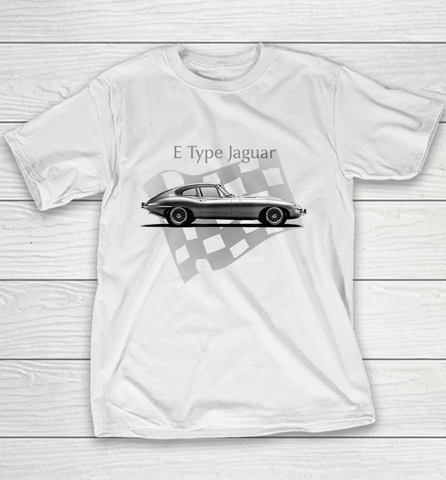 E-Type Jaguar Classic Car Youth T-Shirt