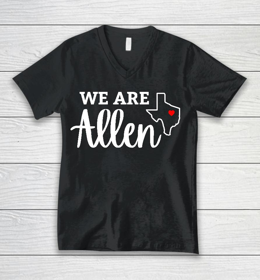 Eagle Edge Allen Isd We Are Allen Unisex V-Neck T-Shirt
