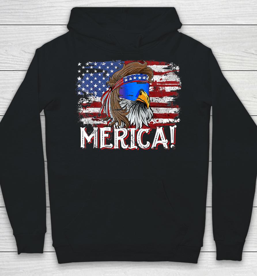 Eagle Mullet 4Th Of July Tee Funny Usa American Flag Merica Hoodie