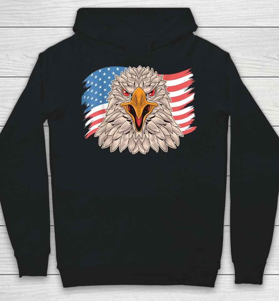 Eagle Patriotic Veteran 4Th Of July Usa Flag Hoodie