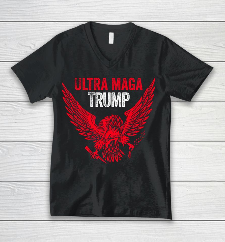 Eagle Ultra Maga Trump Unisex V-Neck T-Shirt