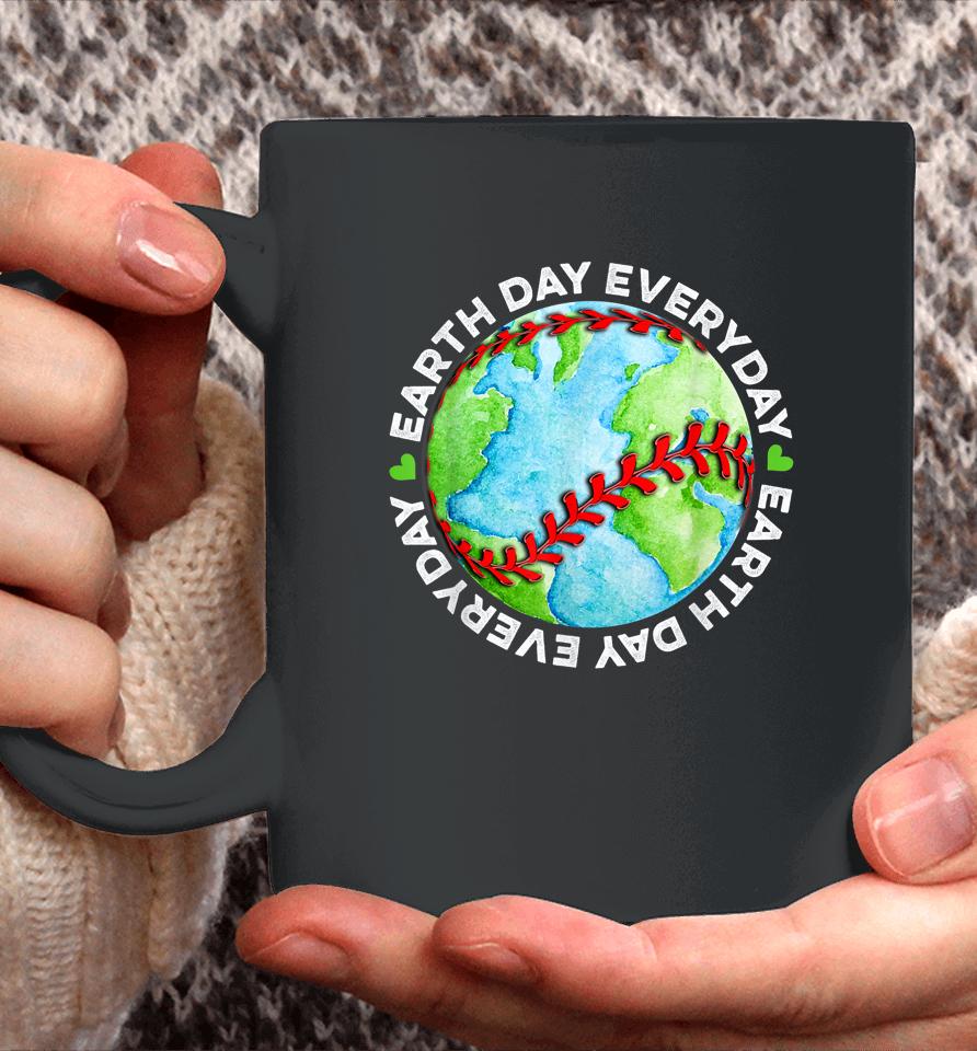 Earth Baseball Earth Day Sports Player Coffee Mug