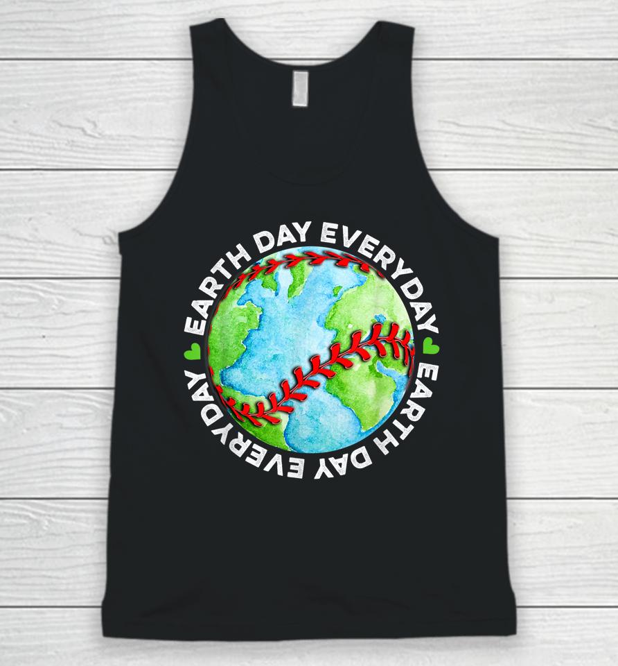 Earth Baseball Earth Day Sports Player Unisex Tank Top