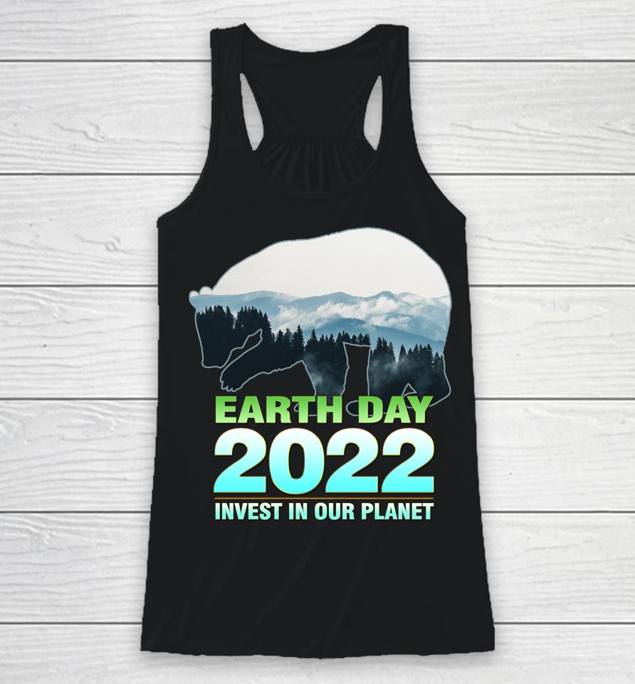 Earth Day 2022 Invest In Our Planet Racerback Tank