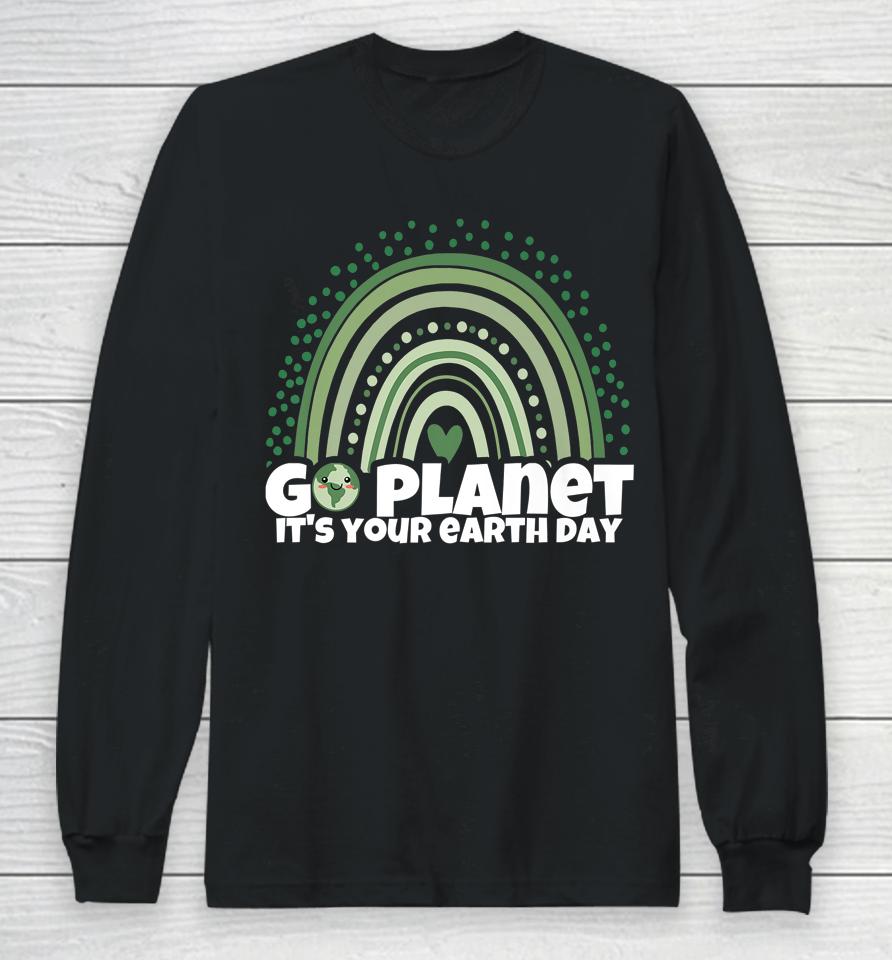 Earth Day 2022 Restore Earth Nature Planet Cute Earth Day Long Sleeve T-Shirt