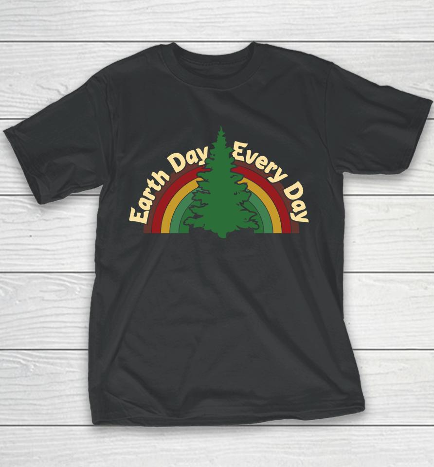 Earth Day Every Day Rainbow Earth Day Youth T-Shirt