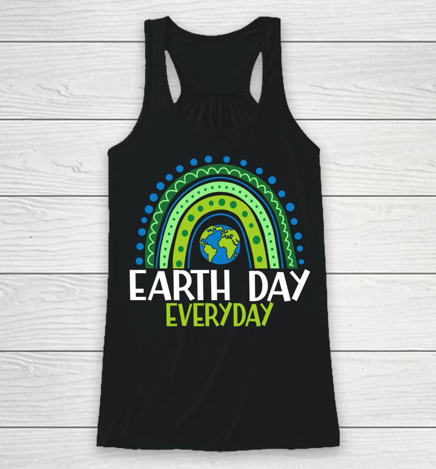 Earth Day Everyday Rainbow Earth Day Racerback Tank