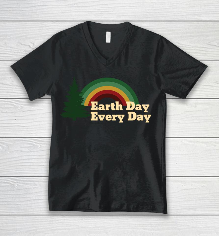 Earth Day Everyday Rainbow Unisex V-Neck T-Shirt