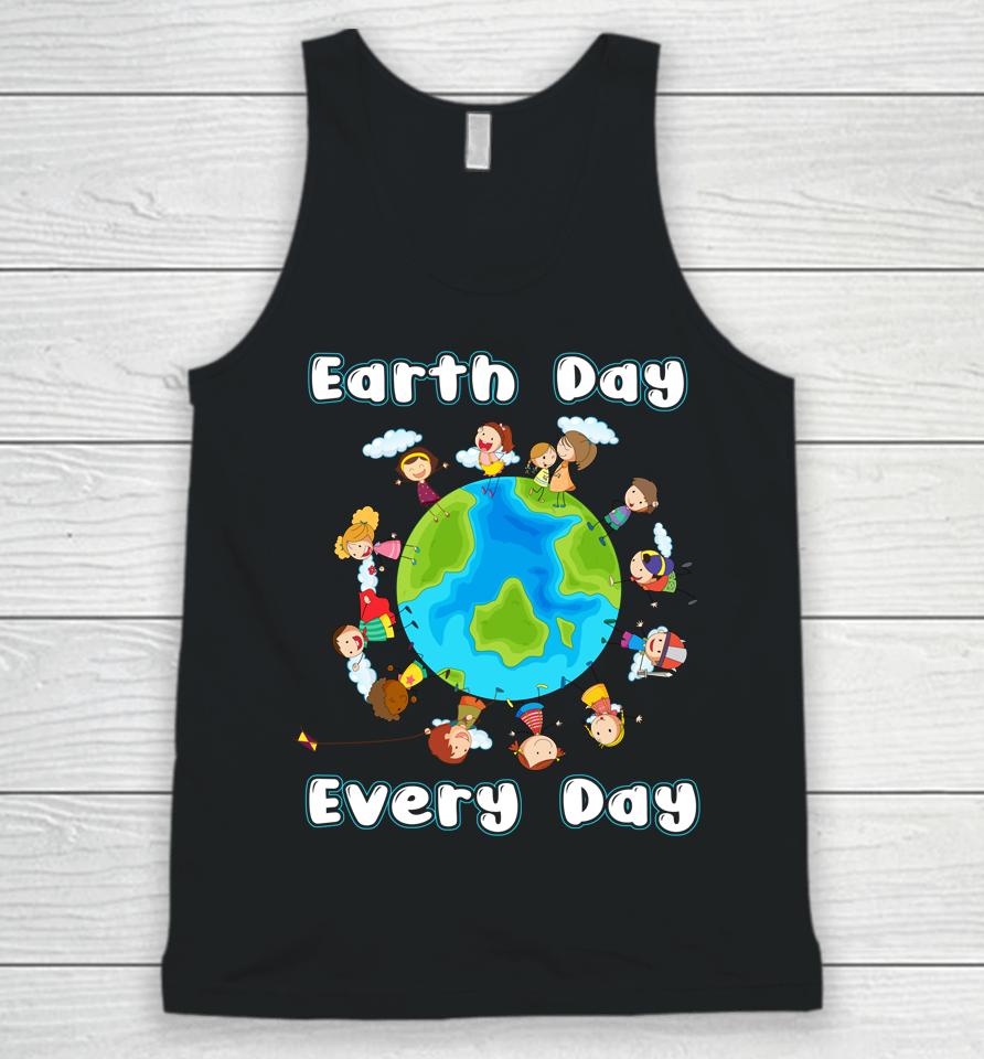 Earth Day Everyday Shirt Children Around The World 2022 Unisex Tank Top