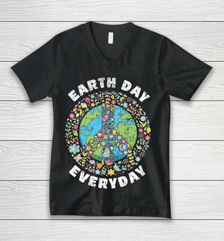 Earth Day Everyday Unisex V-Neck T-Shirt