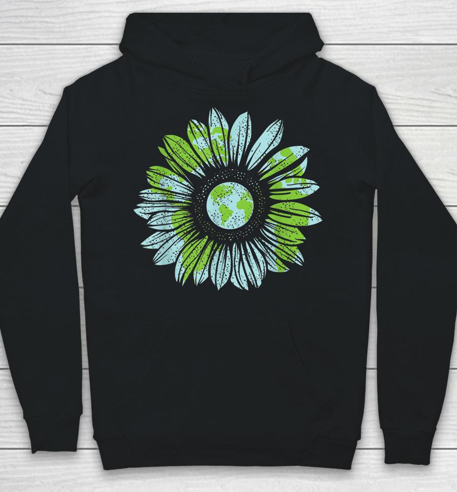 Earth Day Planet Anniversary Earth Day Sunflower Everyday Hoodie