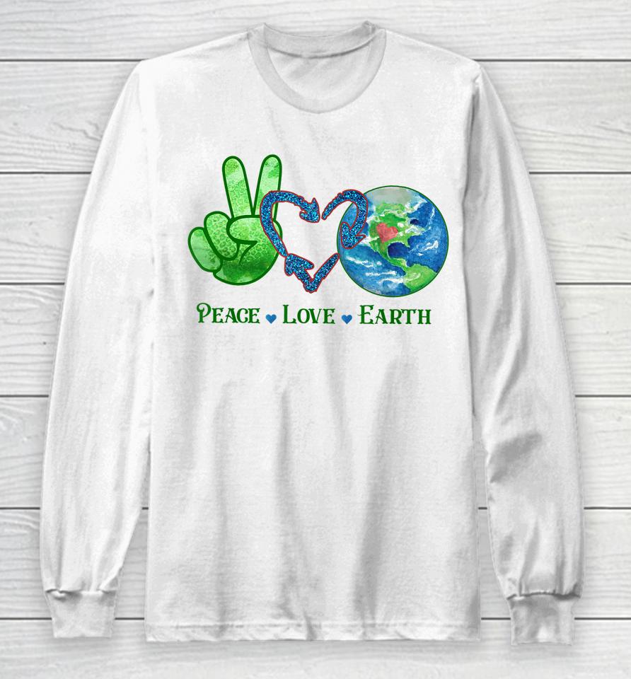 Earth Day Shirt Teacher Environment Day Recycle Earth Day Long Sleeve T-Shirt