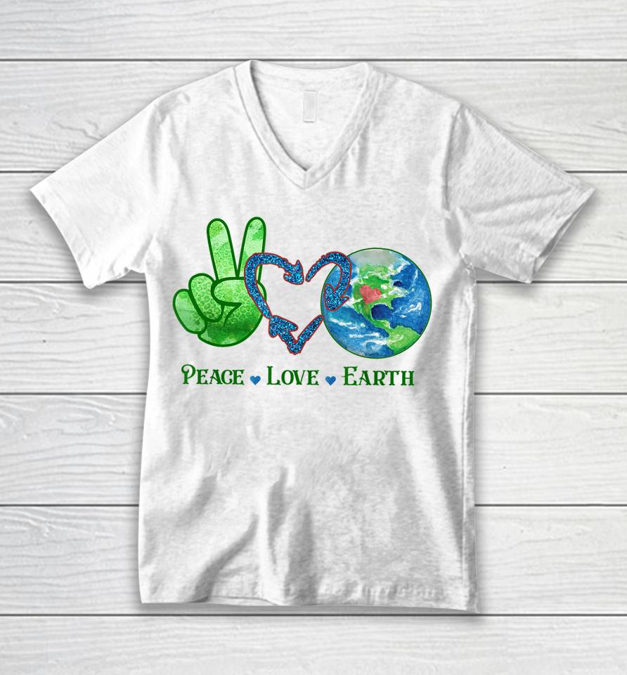 Earth Day Shirt Teacher Environment Day Recycle Earth Day Unisex V-Neck T-Shirt