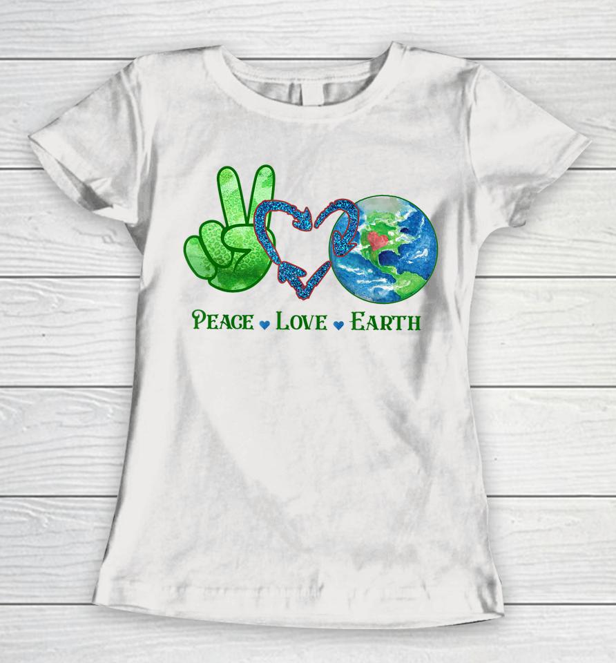 Earth Day Shirt Teacher Environment Day Recycle Earth Day Women T-Shirt