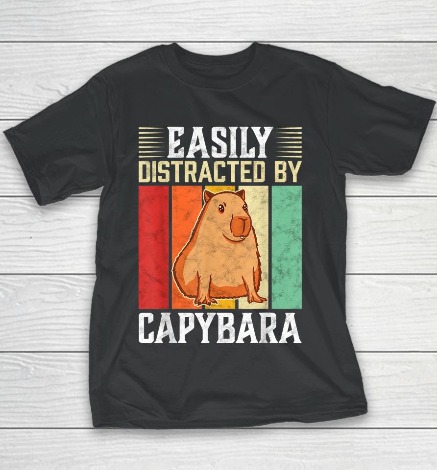 Easily Distracted By Capybara Youth T-Shirt