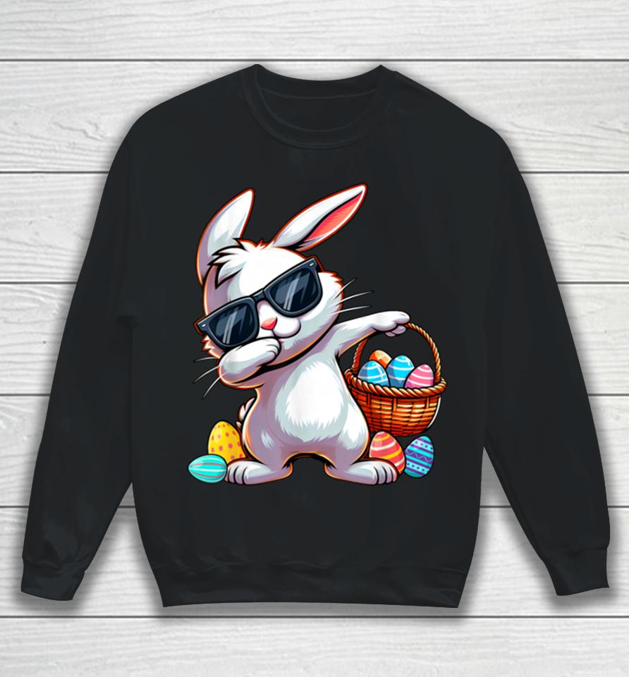 Easter Boys Kids Toddler Rabbit Bunny Egg Hunting Sweatshirt