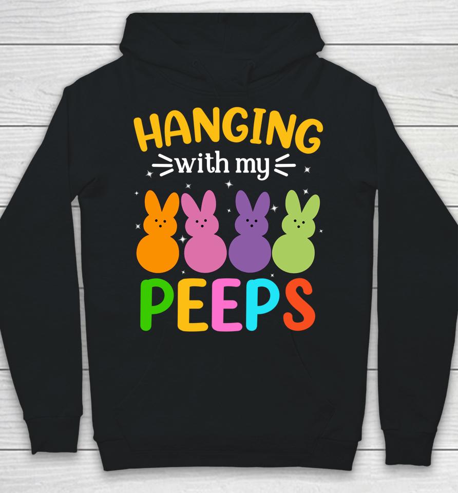 Easter Bunnies Hanging With My Peep Easter Day Hoodie
