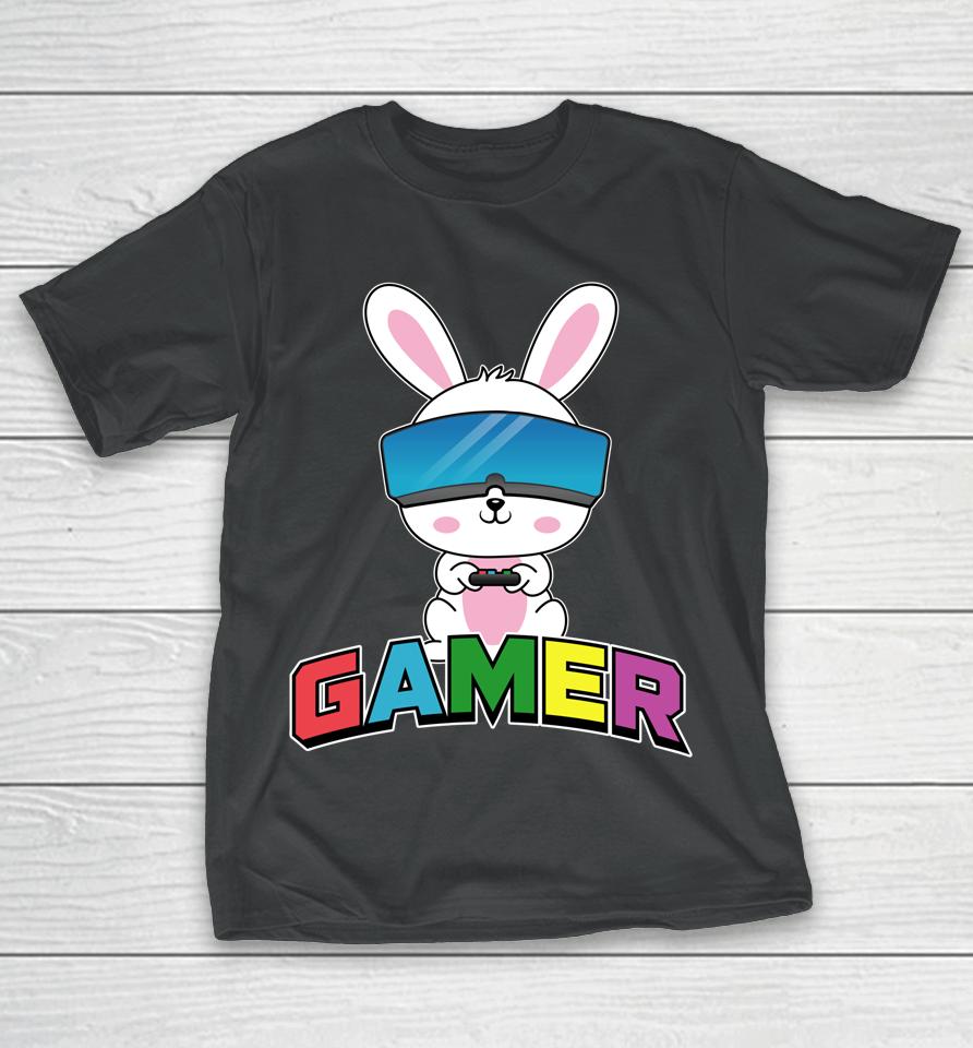 Easter Bunny Gamer Rabbit Easter Day T-Shirt