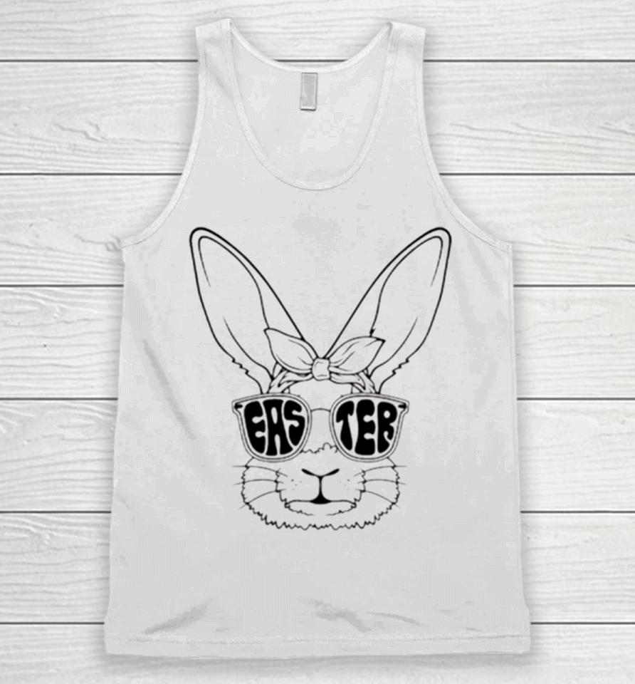 Easter Bunny Glasses Unisex Tank Top