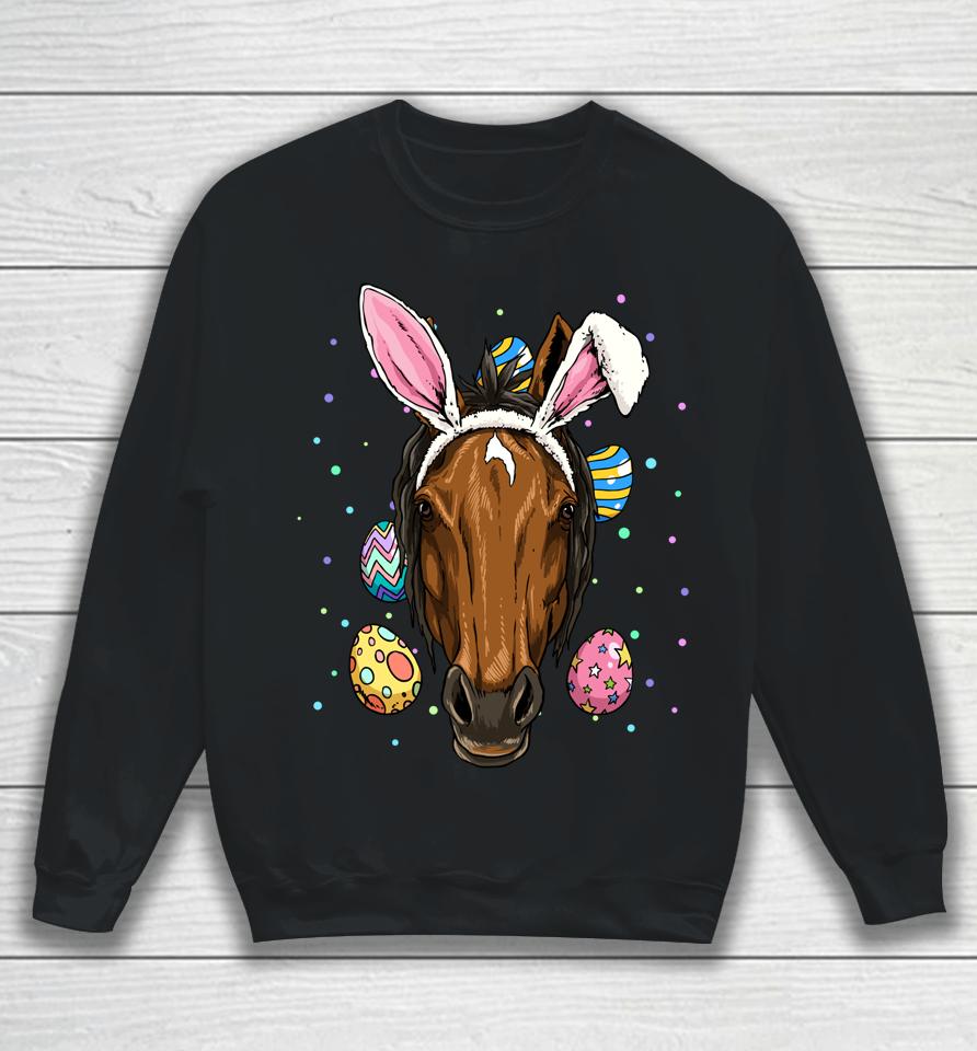 Easter Bunny Horse Sweatshirt