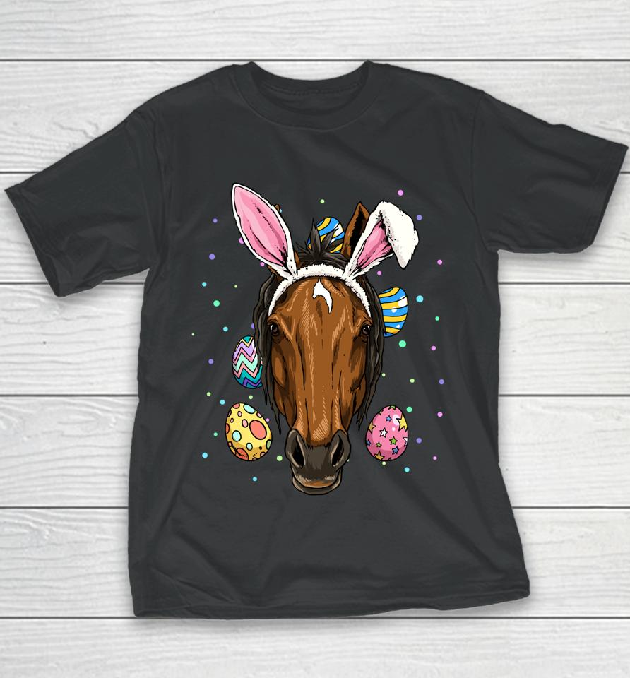 Easter Bunny Horse Youth T-Shirt