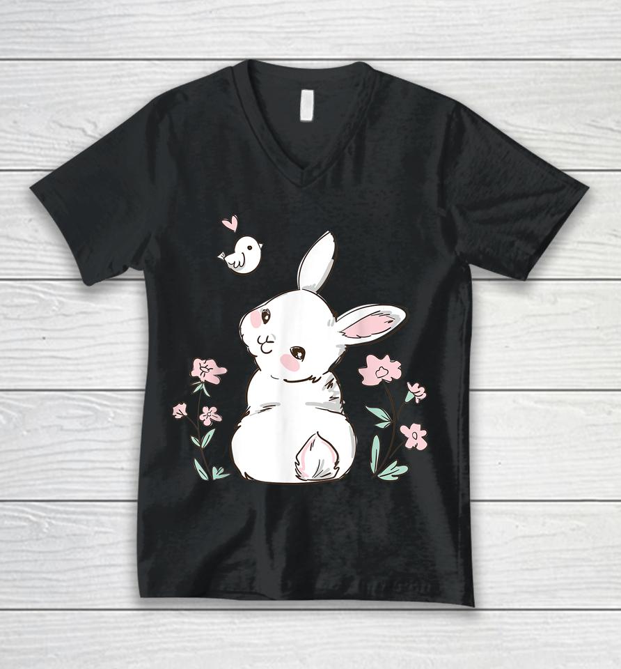 Easter Bunny Unisex V-Neck T-Shirt