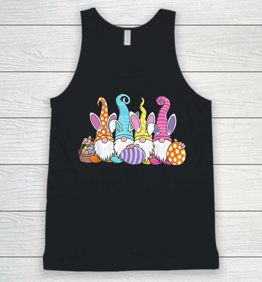 Easter Bunny Spring Gnome Easter Egg Hunting And Basket Gift Unisex Tank Top