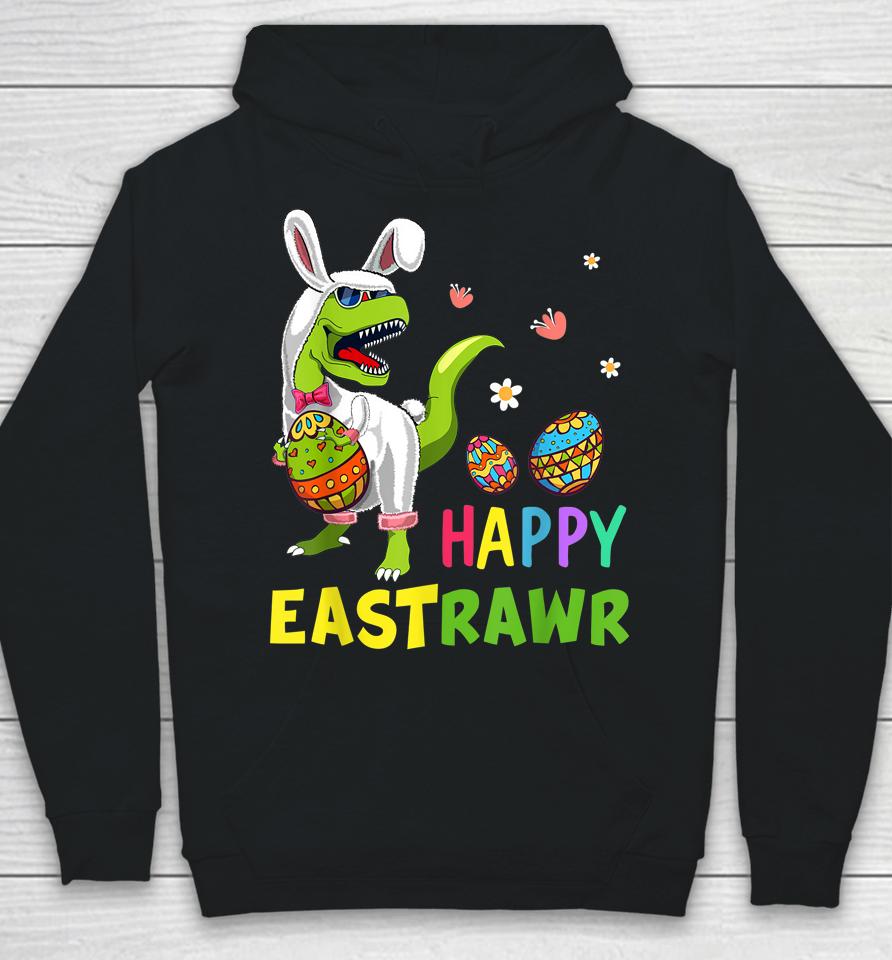 Easter Bunny T Rex Dinosaur Egg Funny Happy Eastrawr Hoodie