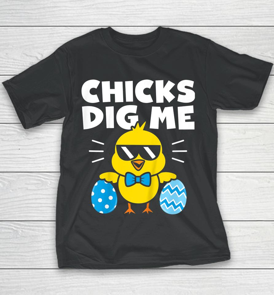 Easter Chicks Dig Me Youth T-Shirt