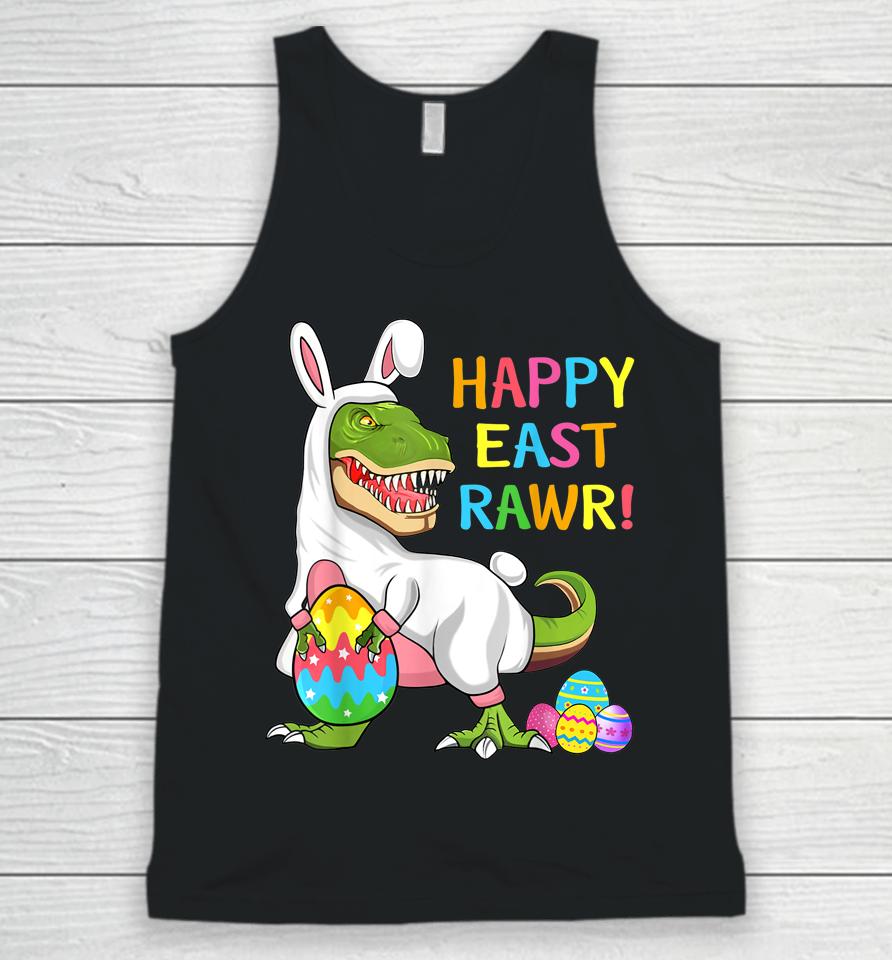 Easter Day Dinosaur Funny Happy Eastrawr T Rex Easter Unisex Tank Top