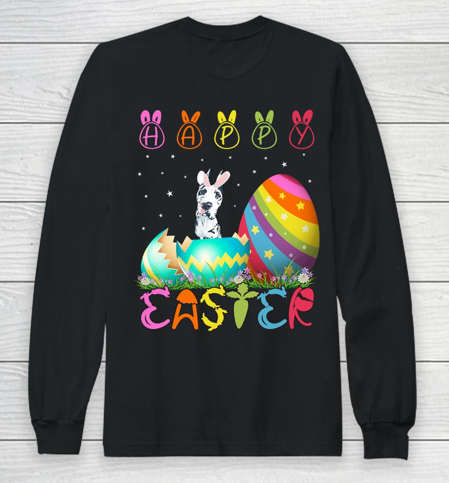 Easter Day Great Dane Dog Long Sleeve T-Shirt