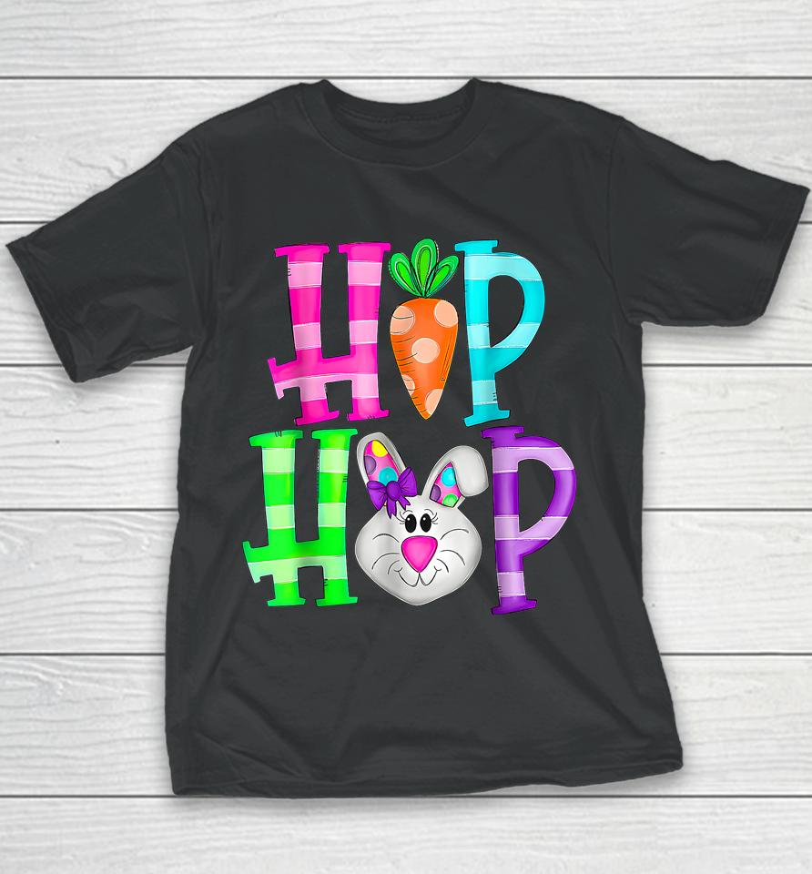 Easter Day Hip Hop Cute Bunny Funny Rabbit Youth T-Shirt