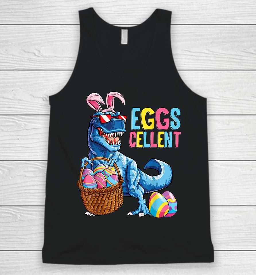 Easter Dinosaur Bunny T Rex Boys Girls Kids Eggs Cellent Unisex Tank Top