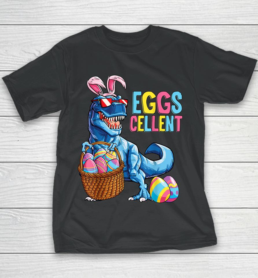 Easter Dinosaur Bunny T Rex Boys Girls Kids Eggs Cellent Youth T-Shirt