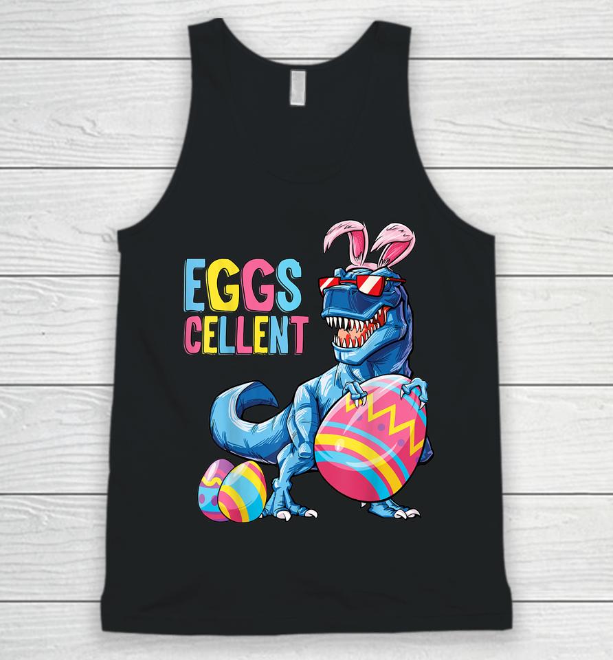 Easter Dinosaur Bunny T Rex Boys Girls Kids Eggs Cellent Unisex Tank Top
