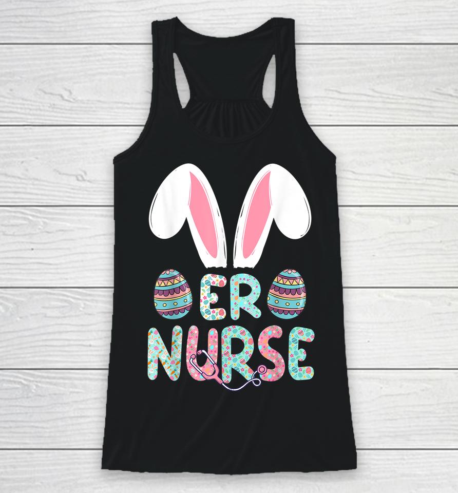 Easter Er Nurse Bunny Easter Day Racerback Tank