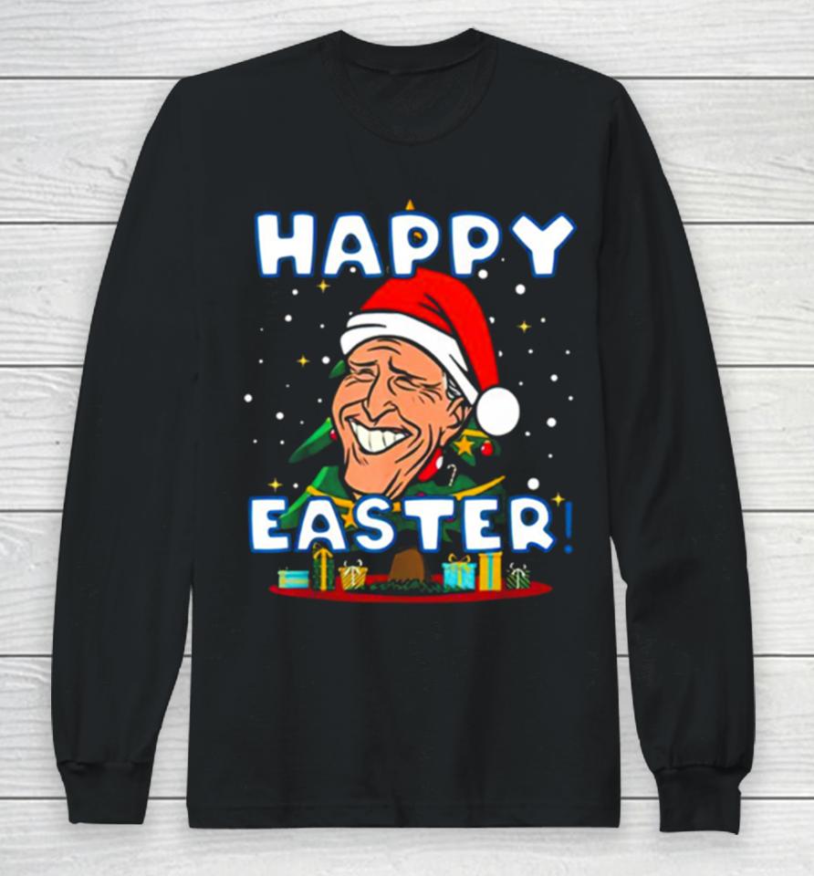 Easter Joe Biden Santa Confused Christmas Days Long Sleeve T-Shirt