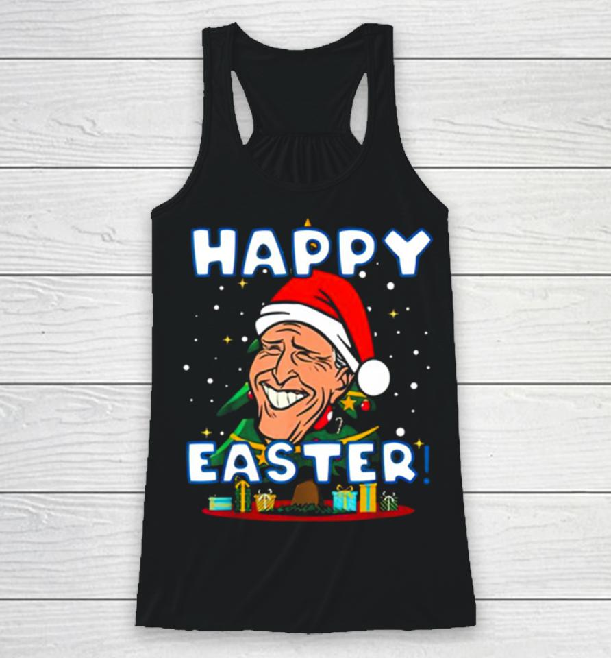 Easter Joe Biden Santa Confused Christmas Days Racerback Tank