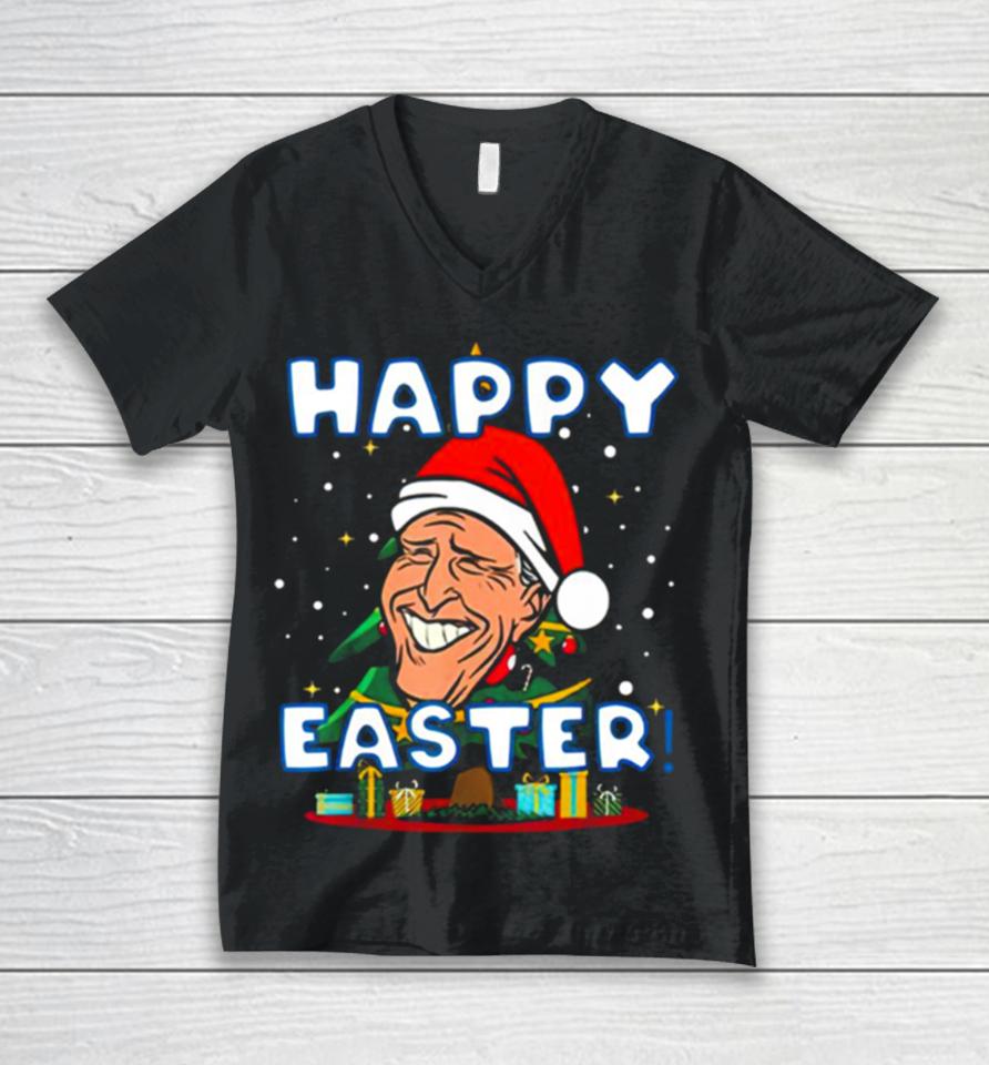 Easter Joe Biden Santa Confused Christmas Days Unisex V-Neck T-Shirt