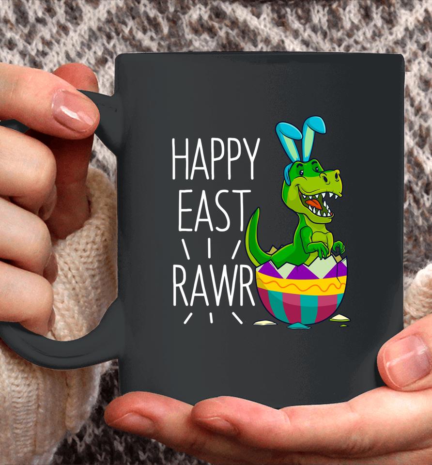 Easter T Rex Dinosaur Bunny Egg Costume Kids Happy Eastrawr Coffee Mug