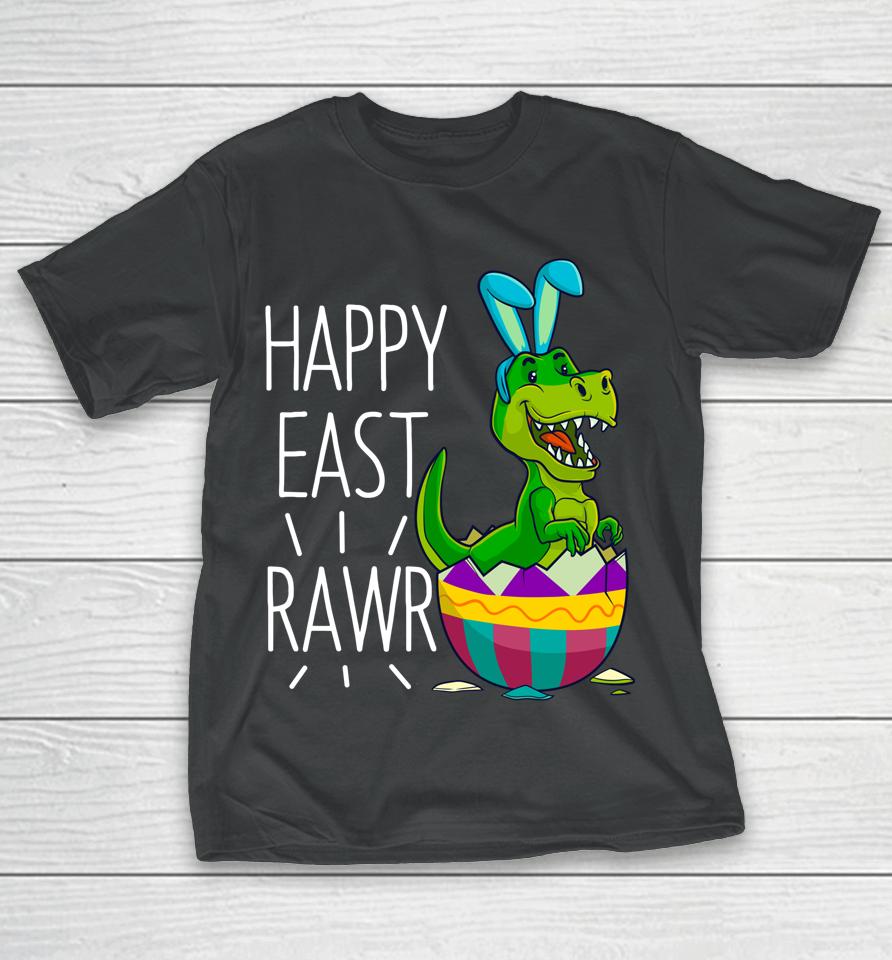 Easter T Rex Dinosaur Bunny Egg Costume Kids Happy Eastrawr T-Shirt