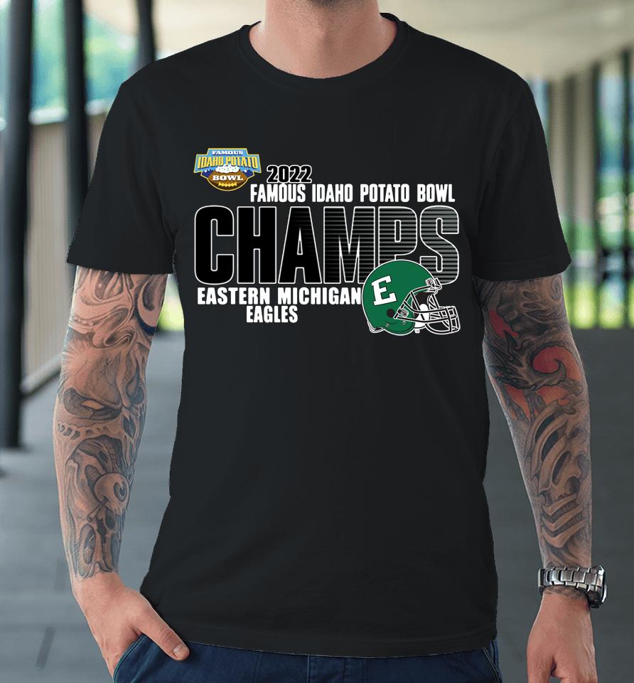 Eastern Michigan Ncaa Shop 2022 Potato Bowl Champions Premium T-Shirt