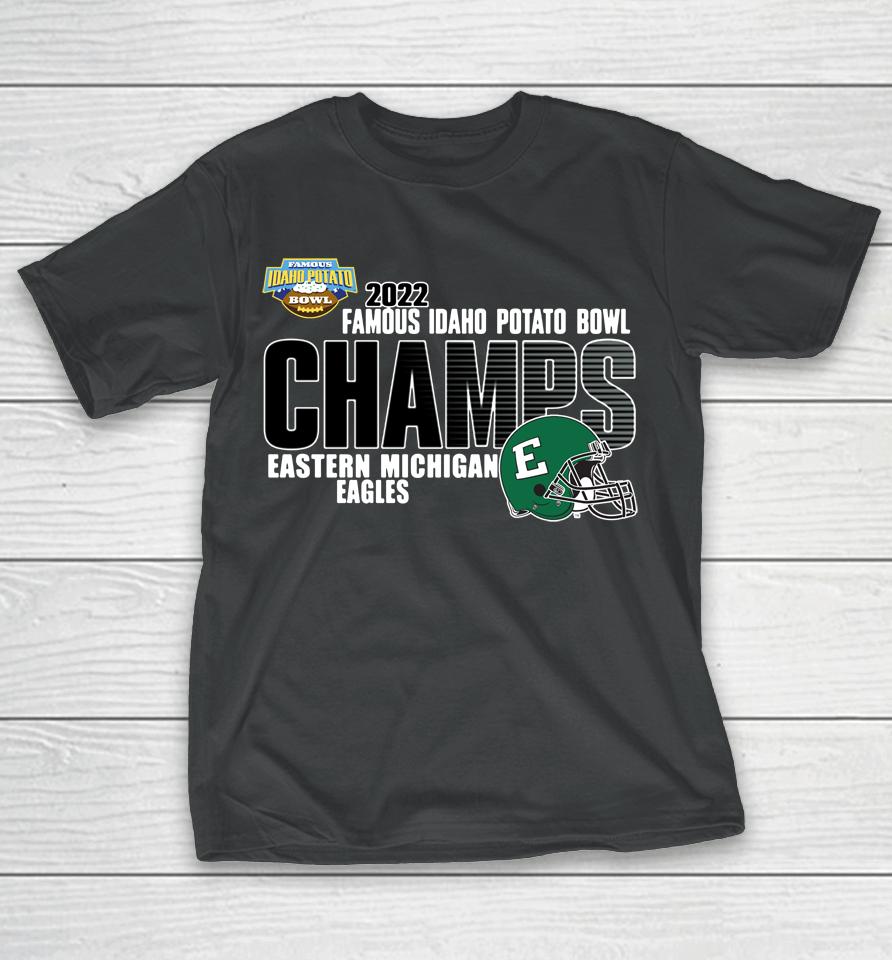Eastern Michigan Ncaa Shop 2022 Potato Bowl Champions T-Shirt