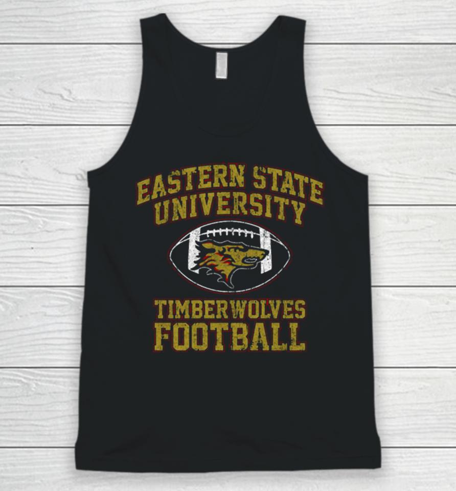 Eastern State University Timberwolves Football Unisex Tank Top