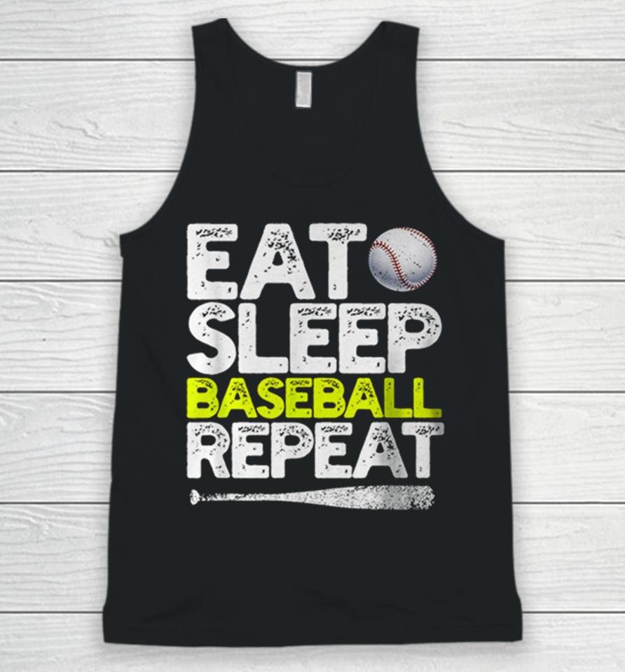 Eat Sleep Baseball Repeat Unisex Tank Top