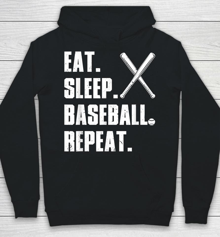 Eat Sleep Baseball Repeat Hoodie