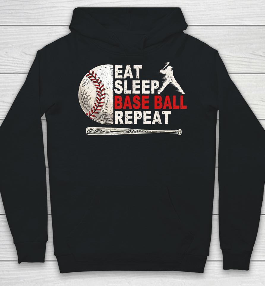 Eat Sleep Baseball Repeat Hoodie
