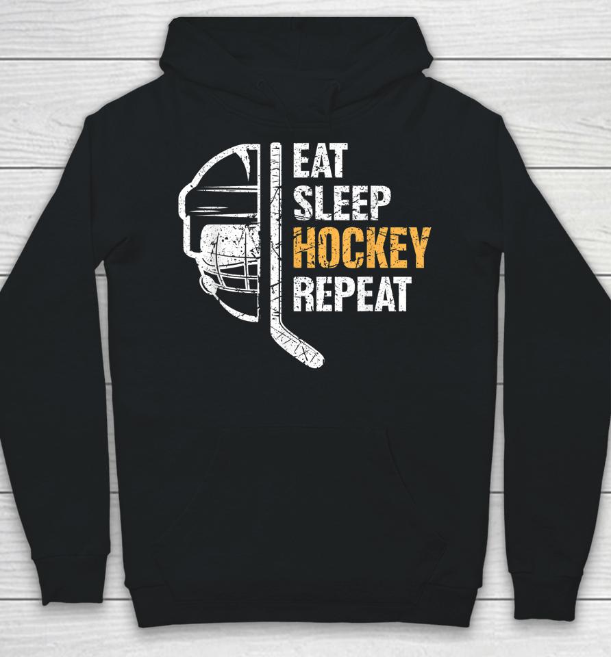 Eat Sleep Hockey Repeat Hockey Hoodie